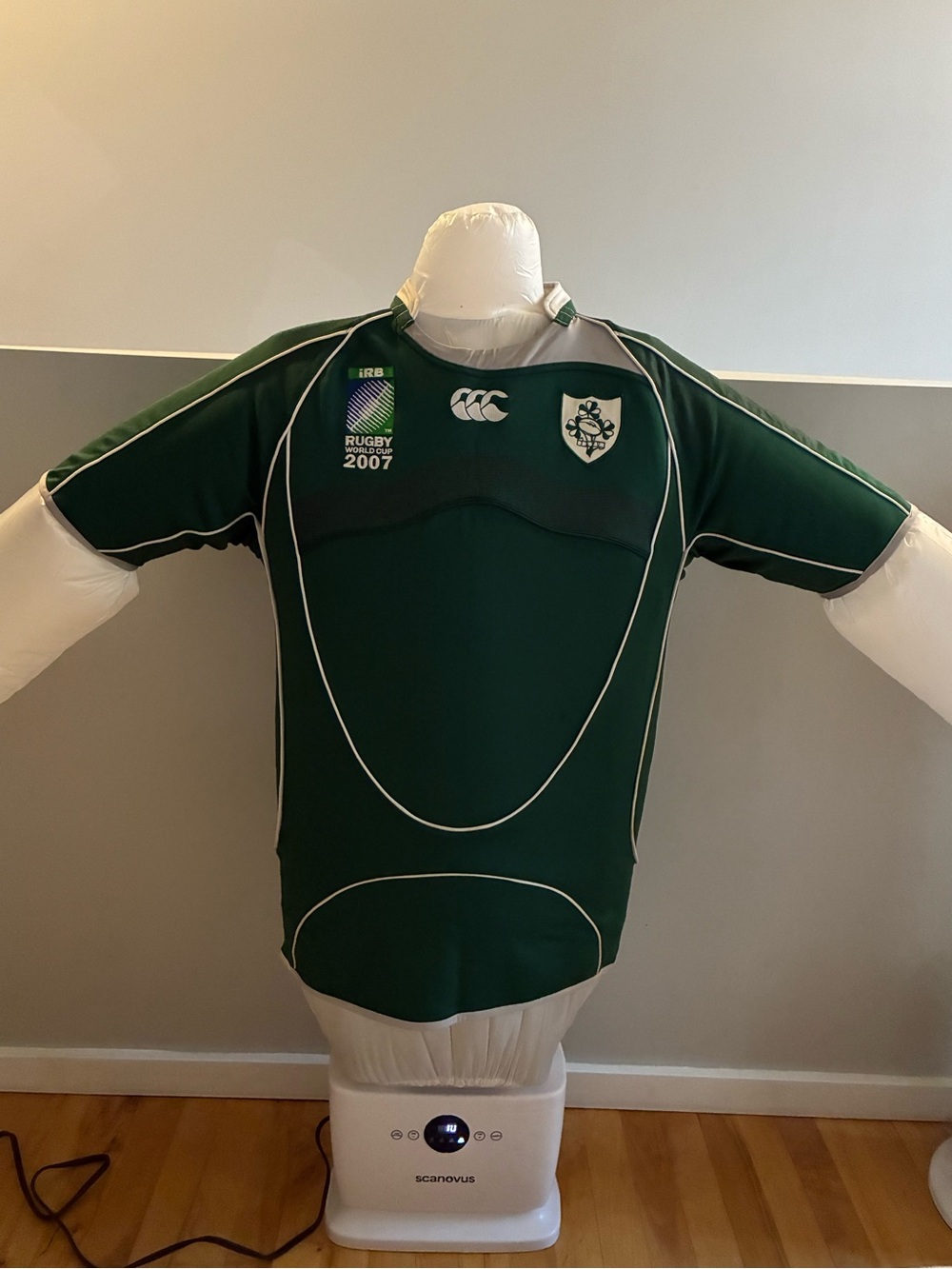 Ireland 2007 Rugby World Cup Canterbury Jersey Men’s L Green IRFU Vintage
